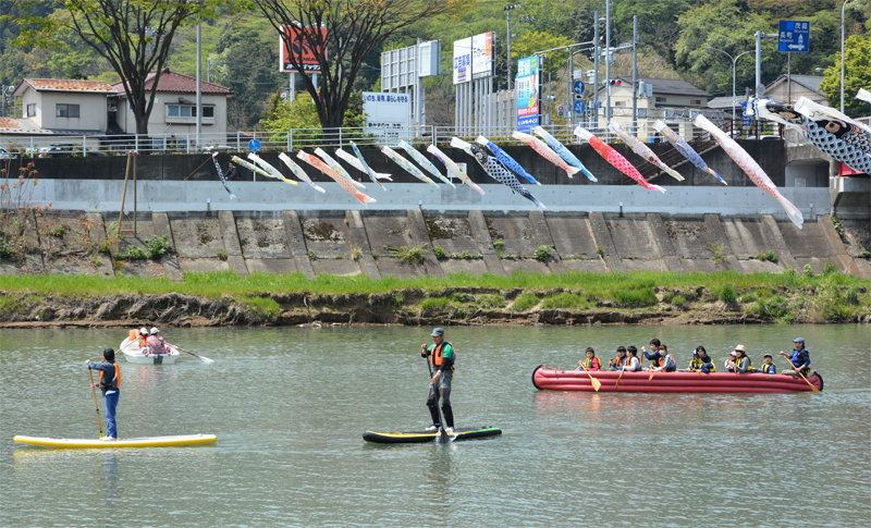 広瀬川で遊ぼう2017　Eボート・カヌー・SUP体験
